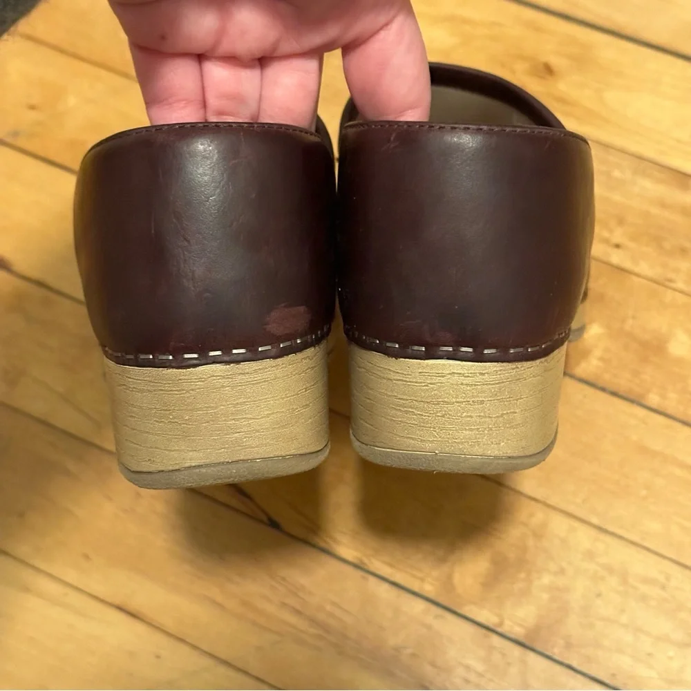 Dansko Brenna Cordovan Milled Leather Clog - Picture 11 of 12